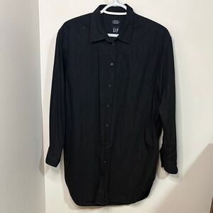 GAP Weekend Tunic Organic Cotton Button Down Shirt